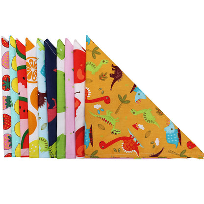 Pet Triangle Scarf Cotton Dog Saliva Scarf