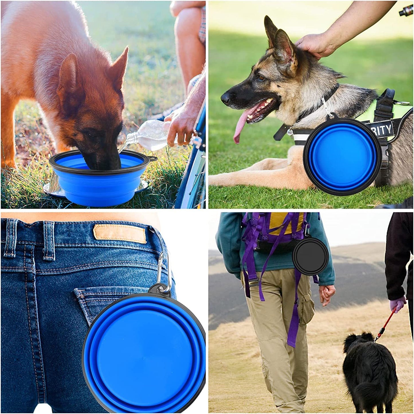 Large Silicone Collapsible Bowls