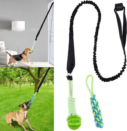 Dog Tug Of War Rope Molar Cleaning Tooth Bite Rope Toy Outdoor Inner