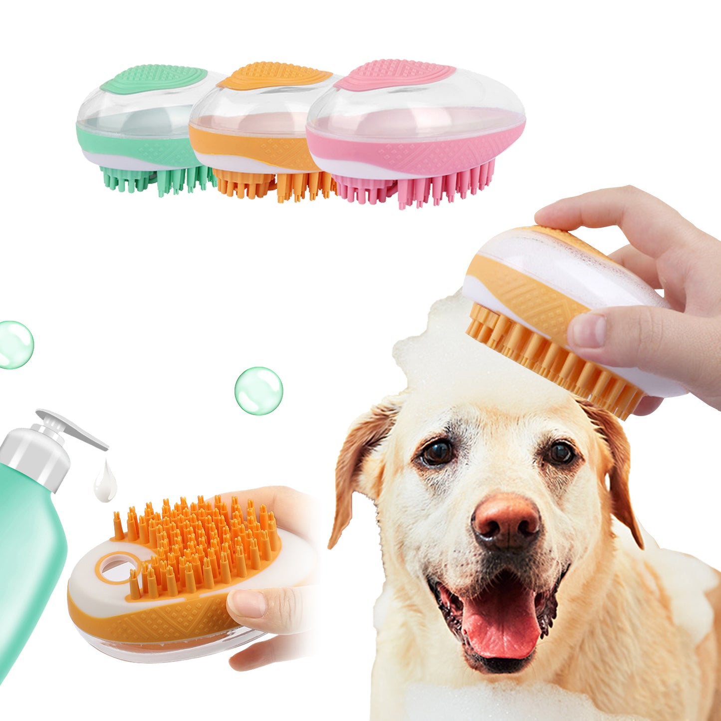 2-in-1 Pet SPA Silicone Massage Comb