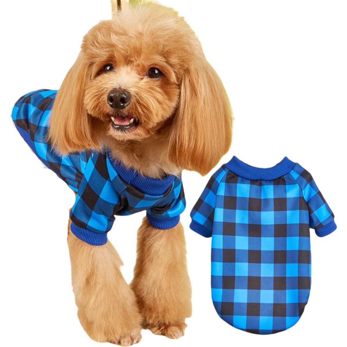 Plaid Patchwork Pet Hoodies