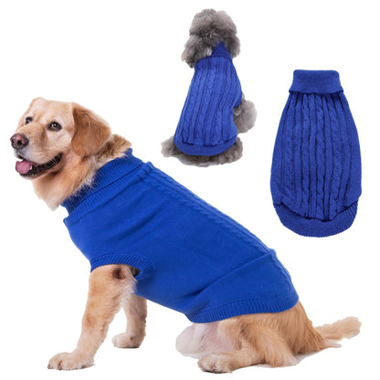 Dog Sweater Warm Pet Sweater Dog Sweaters for Small Dogs Medium Dogs Large Dogs Cute Knitted Classic Clothes Coat for Dog Puppy