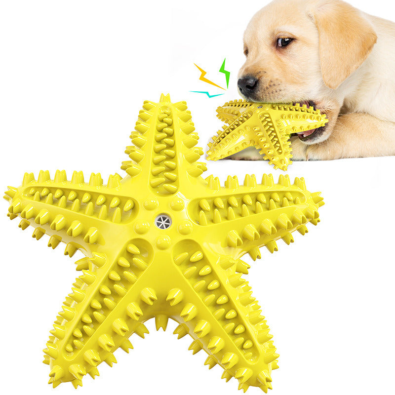 Sea Star Shaped Dog Toothbrush Toy