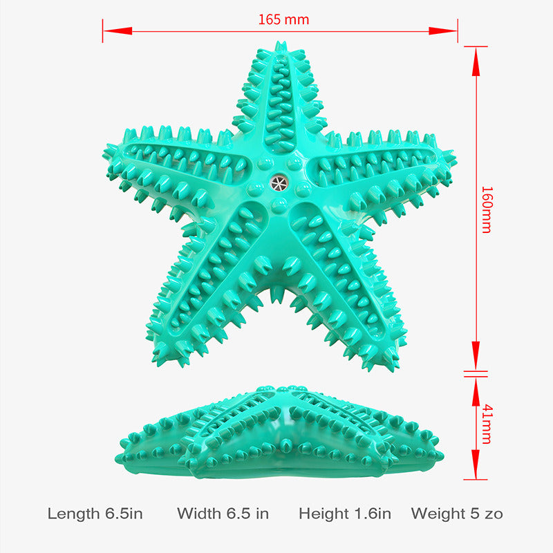 Sea Star Shaped Dog Toothbrush Toy