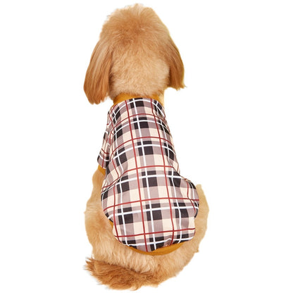 Plaid Patchwork Pet Hoodies