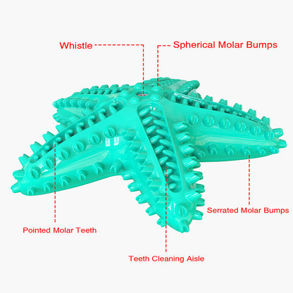 Sea Star Shaped Dog Toothbrush Toy