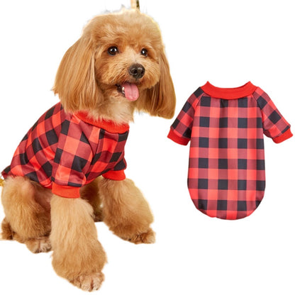 Plaid Patchwork Pet Hoodies