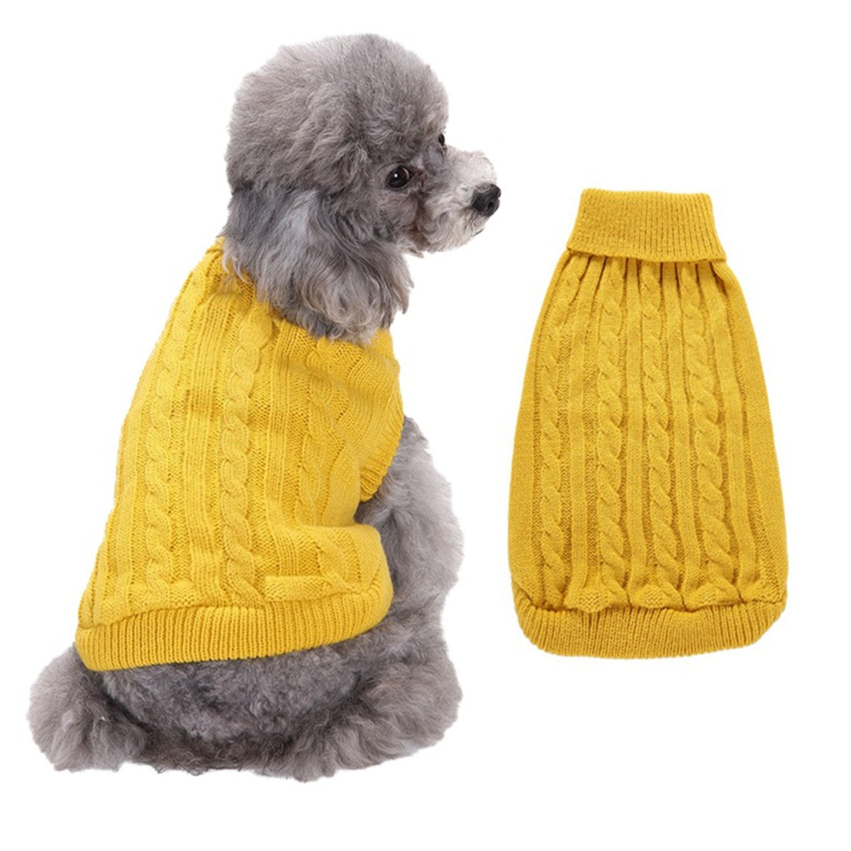 Dog Sweater Warm Pet Sweater Dog Sweaters for Small Dogs Medium Dogs Large Dogs Cute Knitted Classic Clothes Coat for Dog Puppy